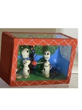 Adam and Eve- Handmade Mexican Retablo